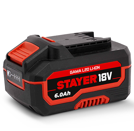 Lithium battery 18V, 6.0 Ah, L20 (12.858, STAYER)
