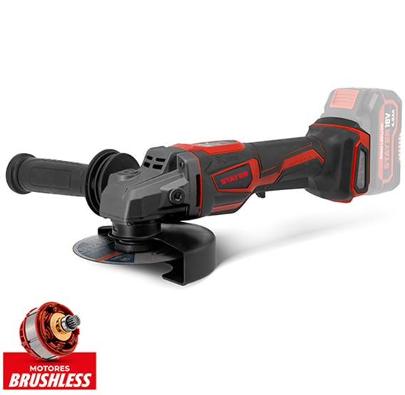 AGB XTREME 125 L20 akumuliatorinis kampinis šlifuoklis 18 V, 125 mm (1.4027, STAYER)