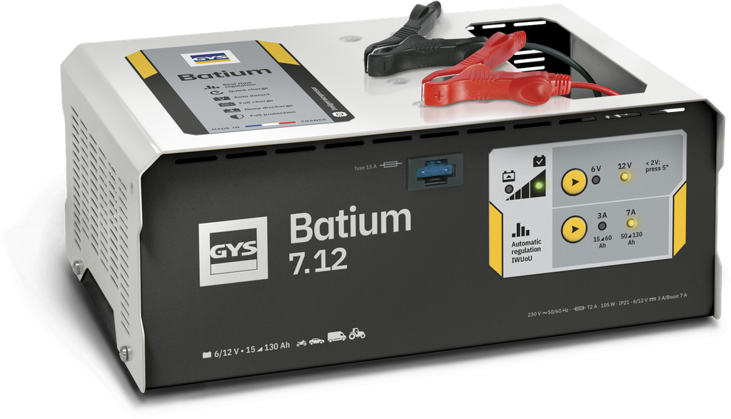 Automātisks akumulatoru lādētājs GYS BATIUM 7.12 (024496, GYS)