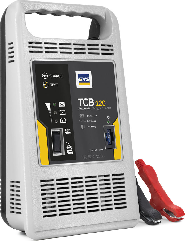 Akumulatoru lādētājs TCB 120, UK kontaktdakša (025240, GYS)