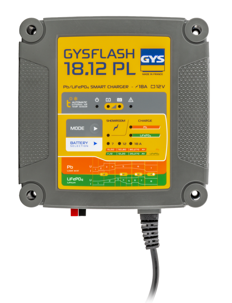 Akumuliatorių pakroviklis GYSFLASH 18.12 PL (026926, GYS)