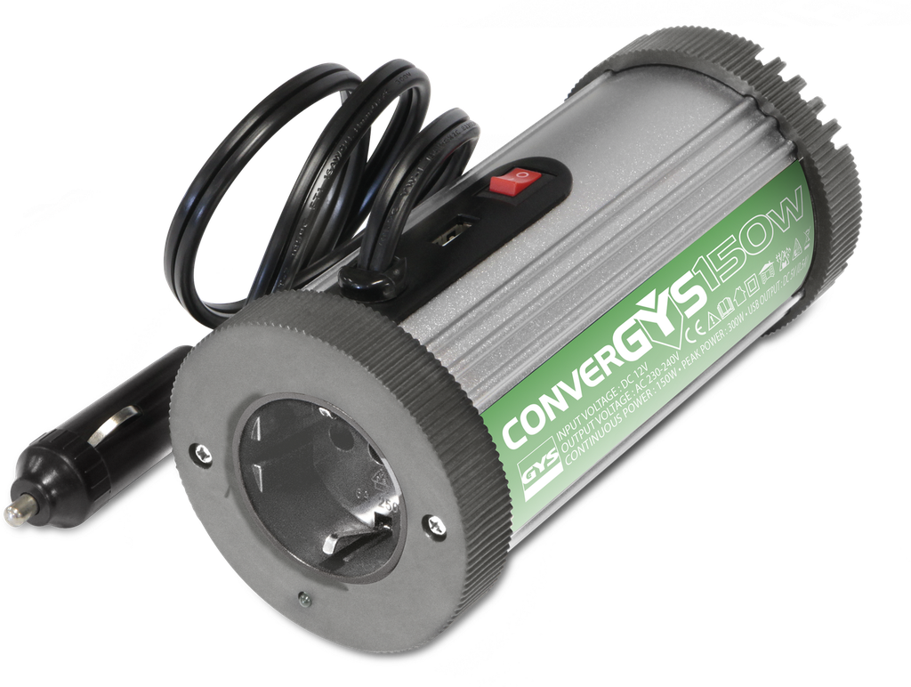 Sprieguma pārveidotājs (invertors) CONVERGYS 150 - 12V - 150W (027022, GYS)