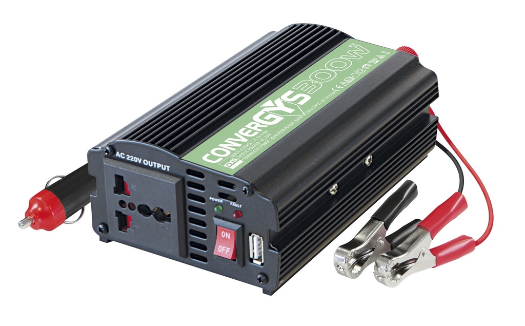 Sprieguma pārveidotājs (invertors) CONVERGYS 300W - (UK) (027046, GYS)