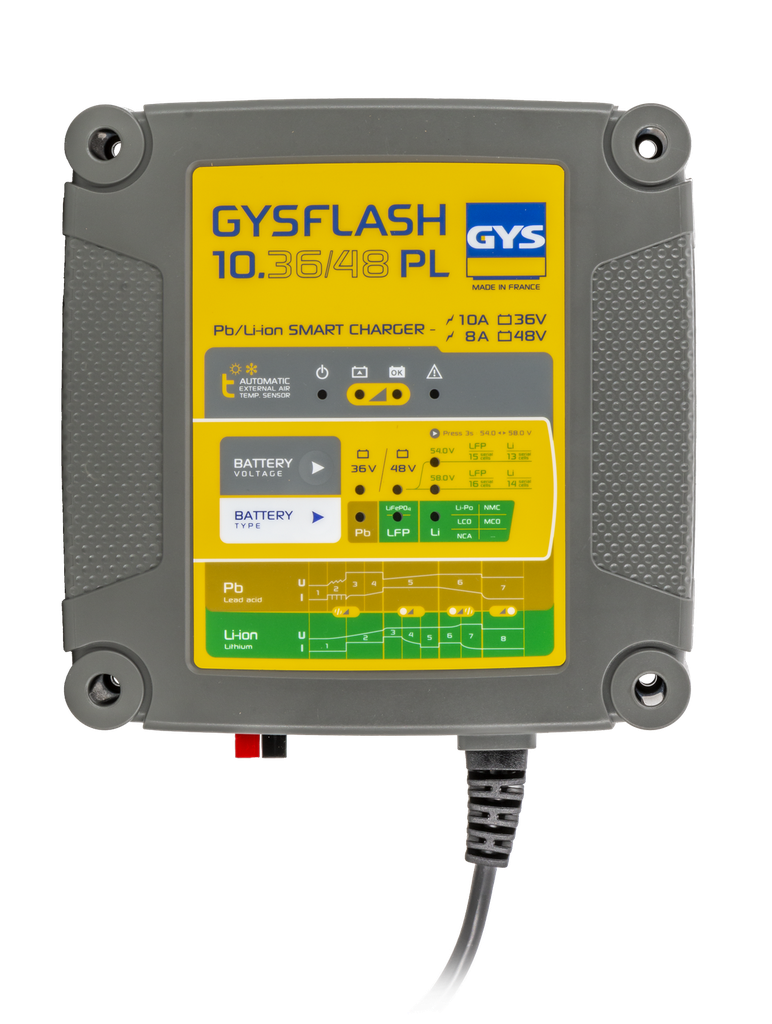GYSFLASH 10.36/48 PL akumulatoru lādētājs (027060, GYS)