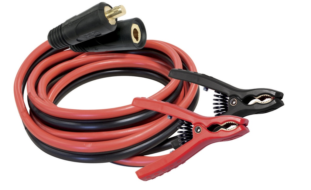 Charging / starting cables 5.0 m, 25 mm², with clamps (DINSE), GYSFLASH PRO (027886, GYS)