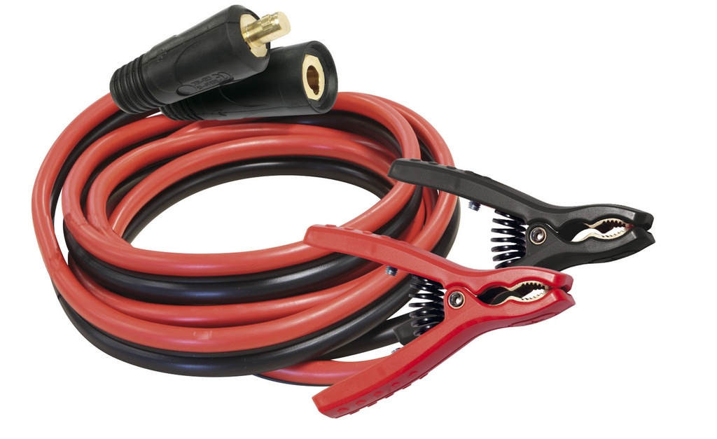 Charging / starting cables 2.5 m, 25 mm², with clamps (DINSE), GYSFLASH PRO (028876, GYS)