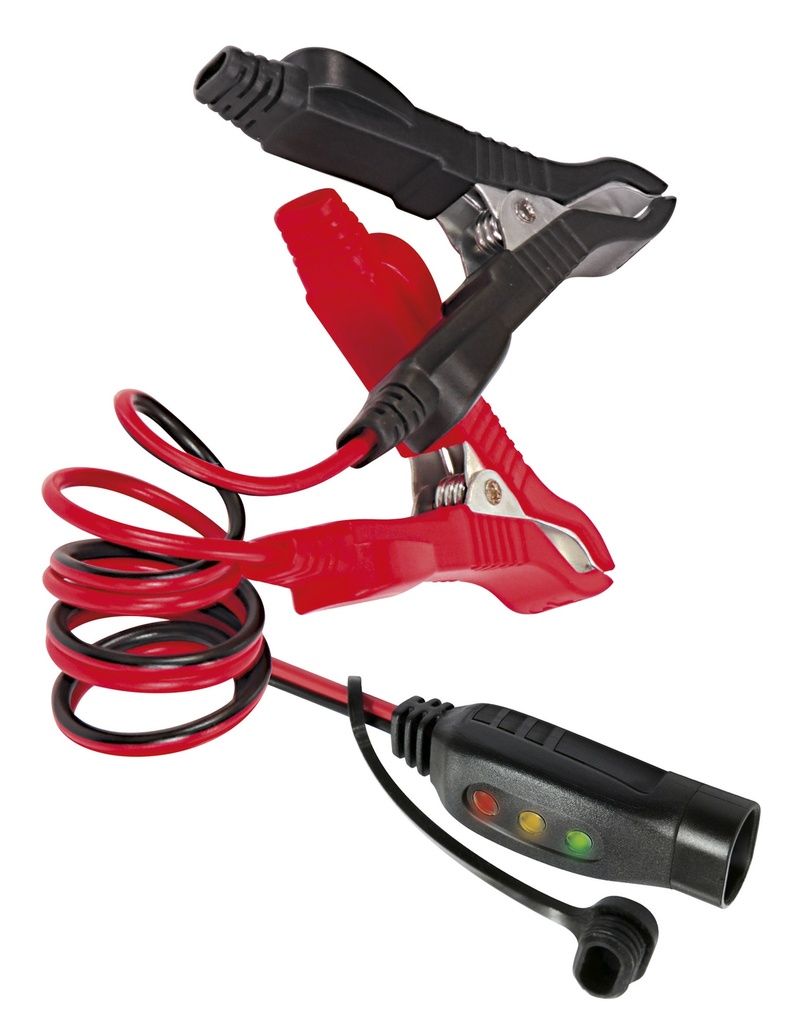 Charging cable with clamps and a charge indicator, GYSFLASH 1–6 (029149, GYS)
