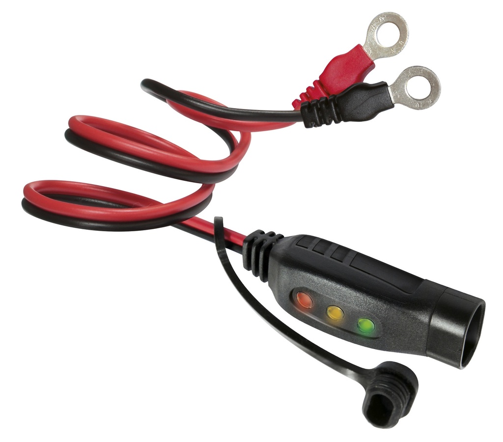 Charging cable with ring terminals and a charge indicator, GYSFLASH 1–6 (029200, GYS)