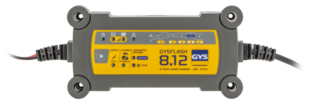 Akumuliatorių pakroviklis GYSFLASH 8.12 - (UK) (029545, GYS)
