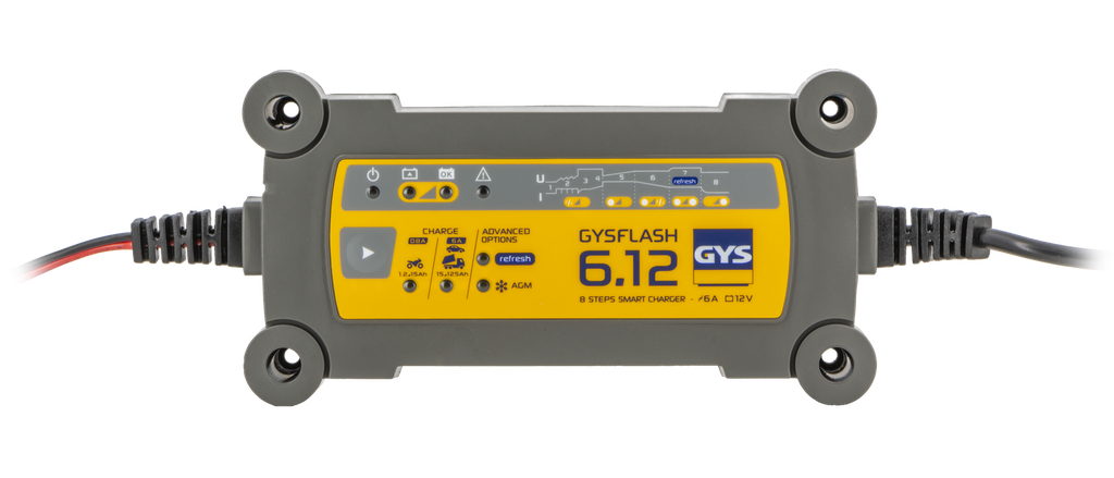 Akumuliatorių pakroviklis GYSFLASH 6.12 - (UK) (029613, GYS)