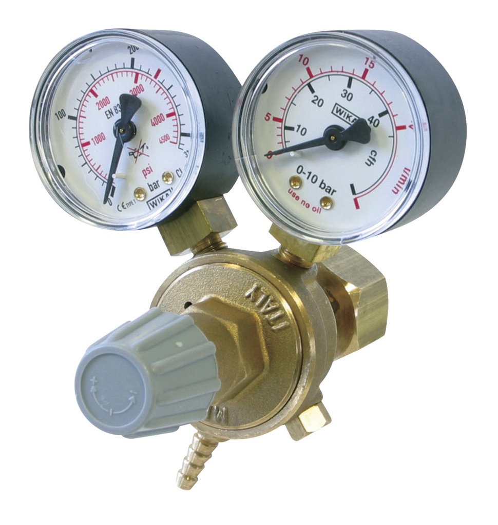 Reduktors ar diviem manometriem - 15 l/min - UK (040274, GYS)