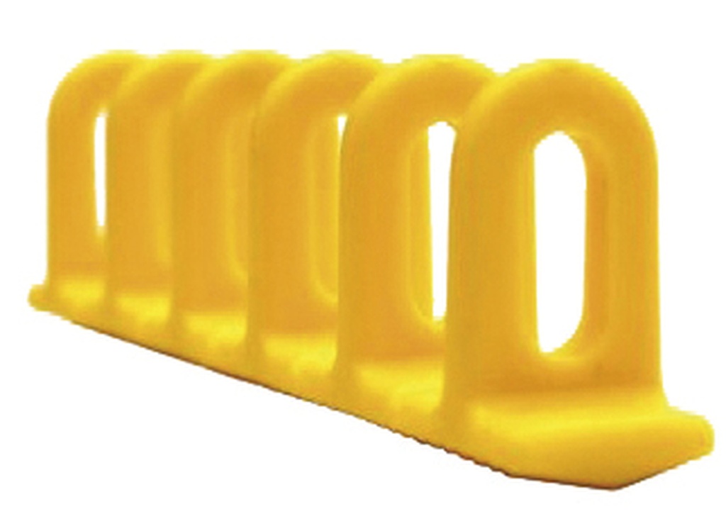 3 dzeltenu konisku plastmasas uzliku komplekts (6x22x156 mm) (048089, GYS)