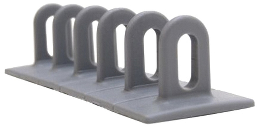 3 pilkų plokščių plastikinių antdėklų komplektas (6x50x156 mm) (048096, GYS)