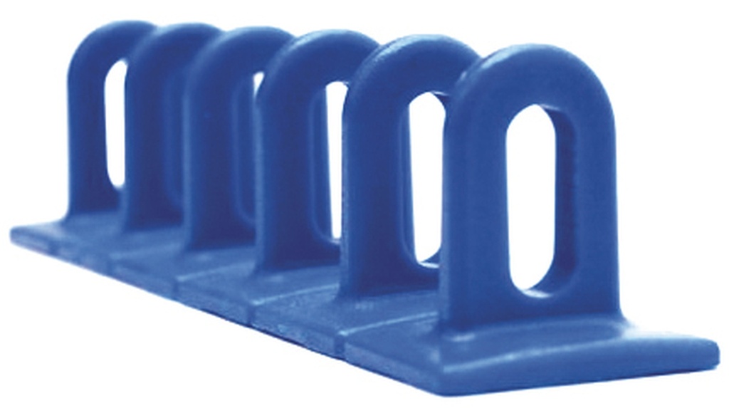 3 mėlynų plokščių plastikinių antdėklų komplektas (6x36x156 mm) (048102, GYS)