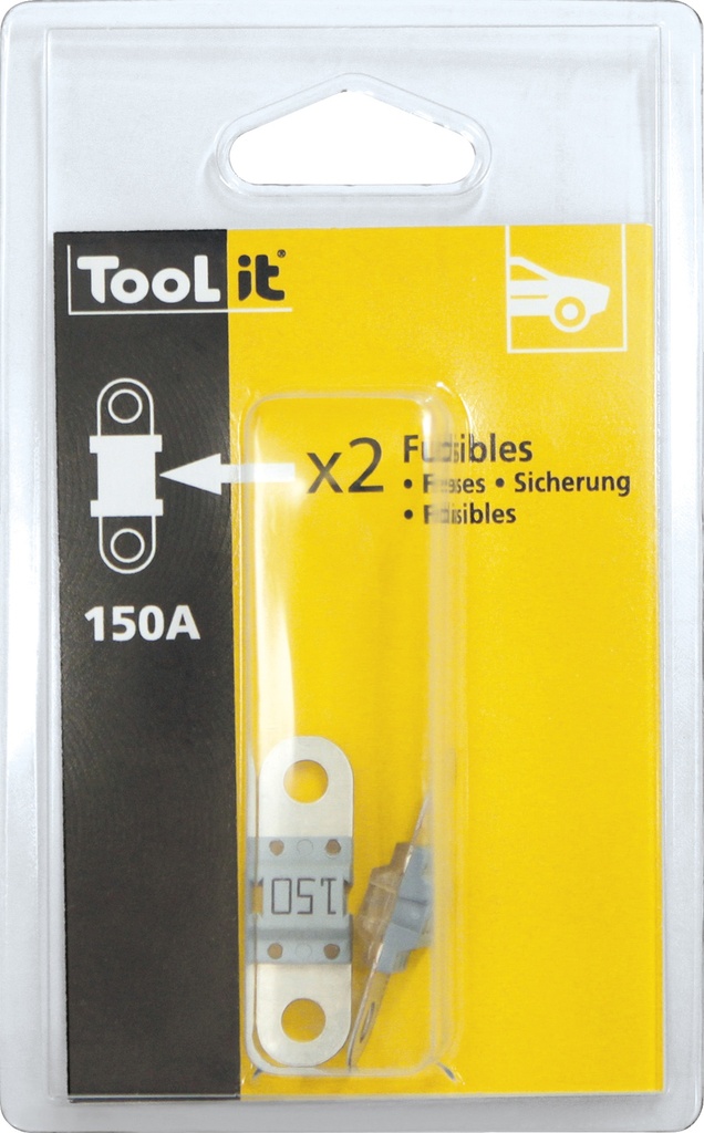 Saugiklių komplektas 2 x 150A (NEOSTART 320) (054639, GYS)
