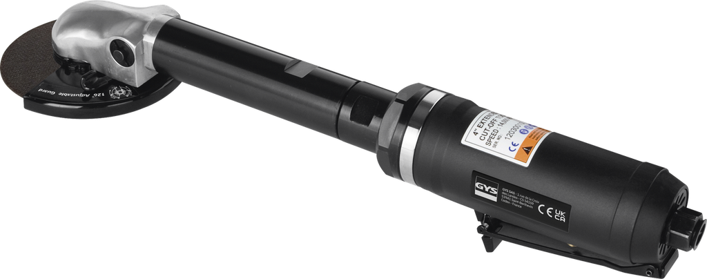 PNEUMATIC EXTRA-LONG HANDLED ANGLE GRINDER (?100mm) (057753, GYS)