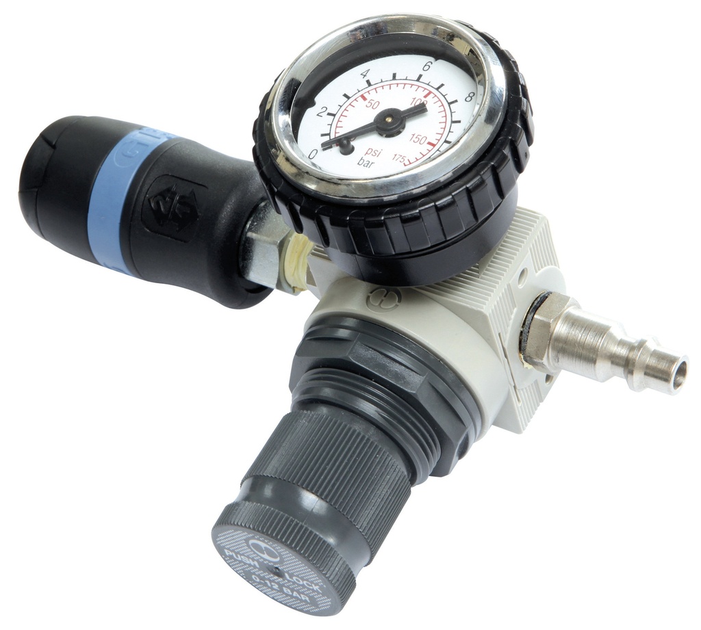 Pressure regulator 0-10 bar with air connection (FR) (059733, GYS)