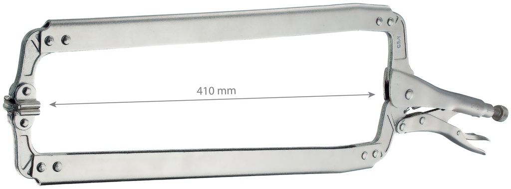 2 FLAT-END VICE CLAMPS 610mm (APERTURE 410mm) (061347, GYS)