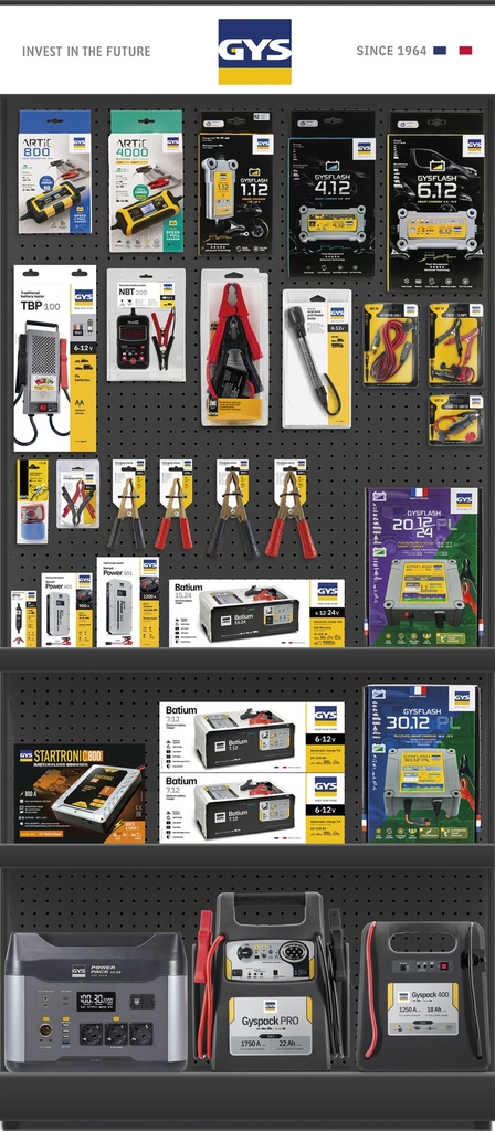 Tirdzniecības stends ar lādētājiem FA1 (ar GYS displeju) (062429, GYS)
