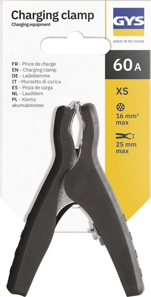Uzlādes spaile 60 A-XS, melna (071889, GYS)