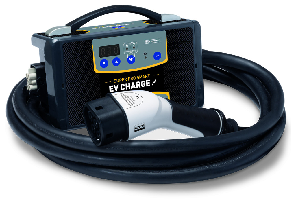 Electric vehicle charging cable SUPER PRO SMART (075320, GYS)