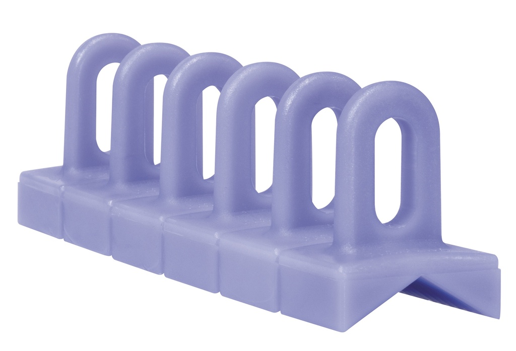 3 VIOLET PLASTIC ANGLE RING BARS 6x35x156mm KIT (082892, GYS)