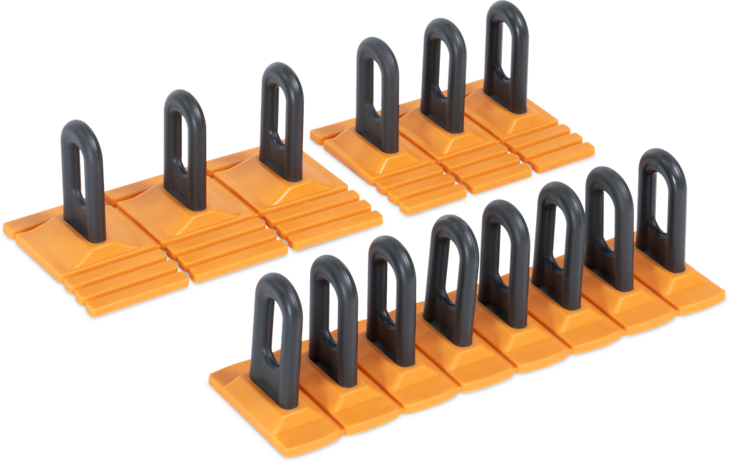 GPR GYS - 3 turētāju (tab) komplekts ar 14 plastmasas gredzeniem (085282, GYS)