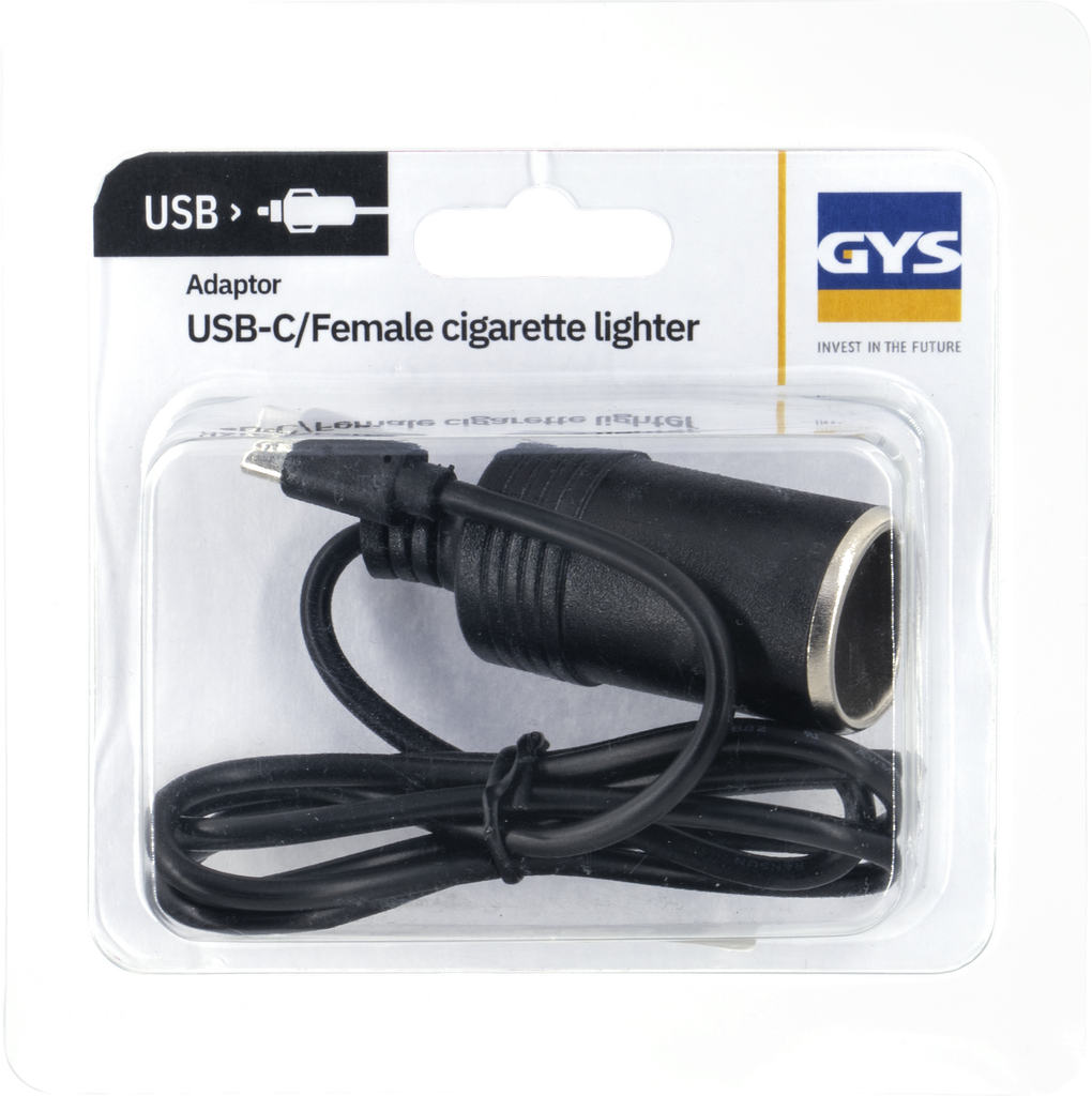 USB-C CABLE / FEMALE CIGARETTE LIGHTER (091290, GYS)
