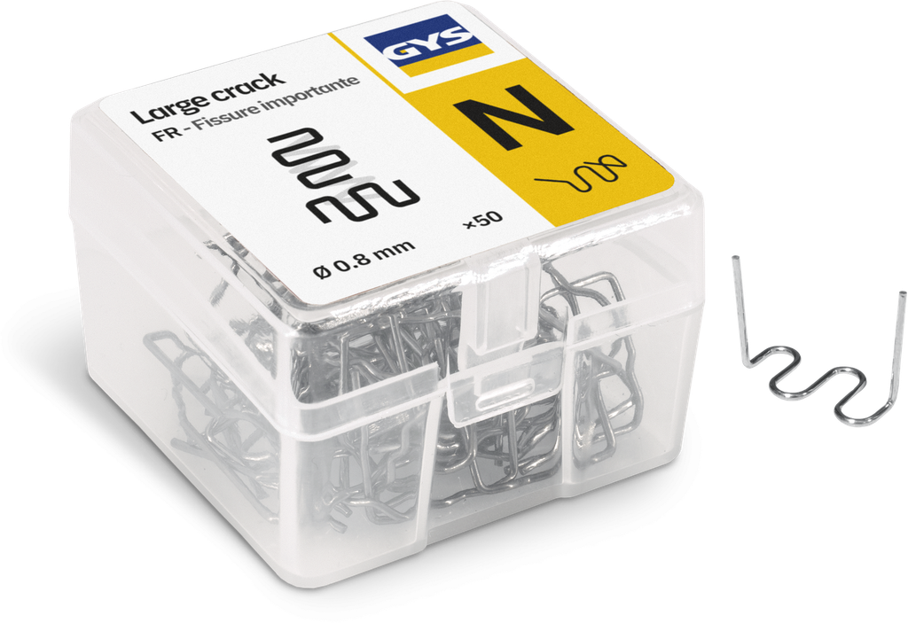 50 kabių dėžutė, 0,80 mm - dideli įtrūkimai (N) (091672, GYS)