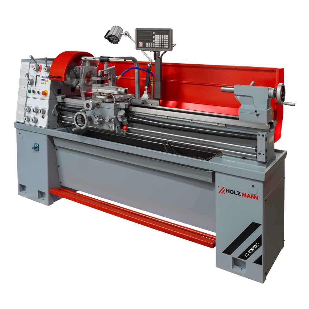 Metal lathe with 3-axis DRO (ED1500KDIG_400V, HOLZMANN)