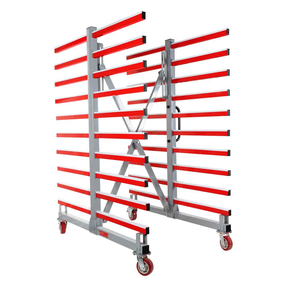 double side mobile extendable trolley (TAW70DUO, HOLZMANN)