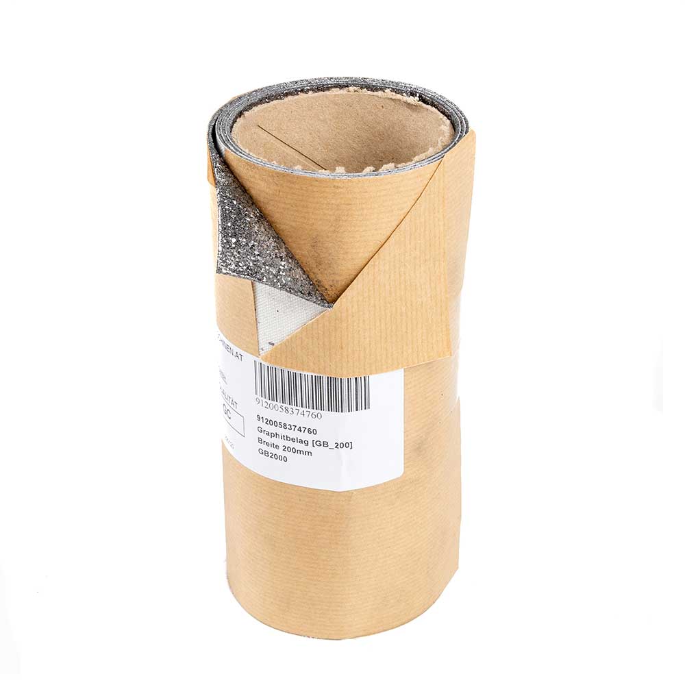 HOLZMANN grafito juosta 200mm pločio, 1m ritinys GB200