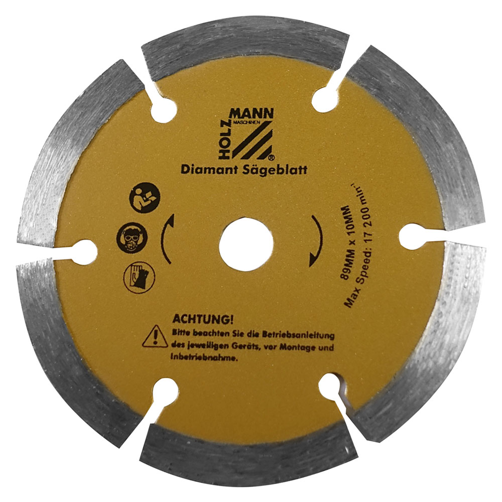 Dimanta zāģa asmens Ø 89 mm (KSB8910DIAM/2, HOLZMANN)