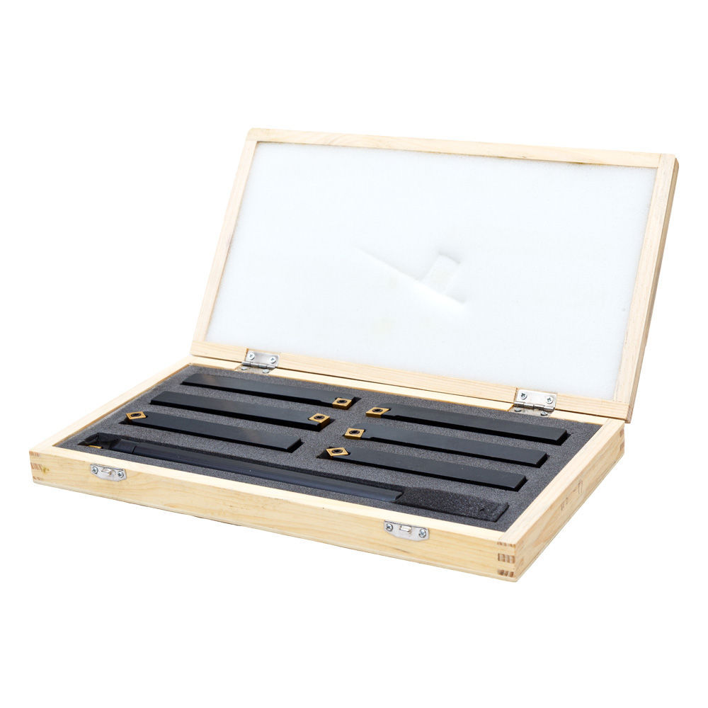 Tekinimo peiliai su keičiamais peiliukais, 7 vnt., kotas 16 mm (7TLG16HQ, HOLZMANN)