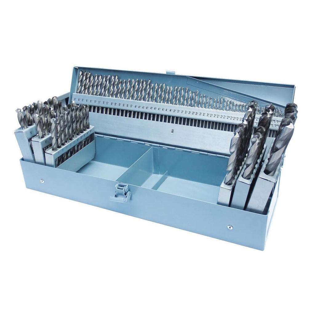 Grąžtų metalui rinkinys HSS, 118 vnt., 1-13 mm (SPS118, HOLZMANN)