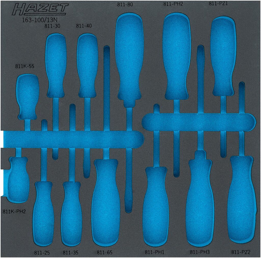 2-component soft foam insert 163-100LN, HAZET