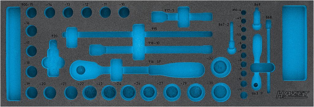 Divkomponentu putu ieliktnis instrumentiem (163-110L, HAZET)