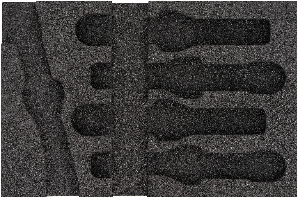 Divkomponentu putu ieliktnis instrumentiem 173×116×35 mm (163-467L, HAZET)