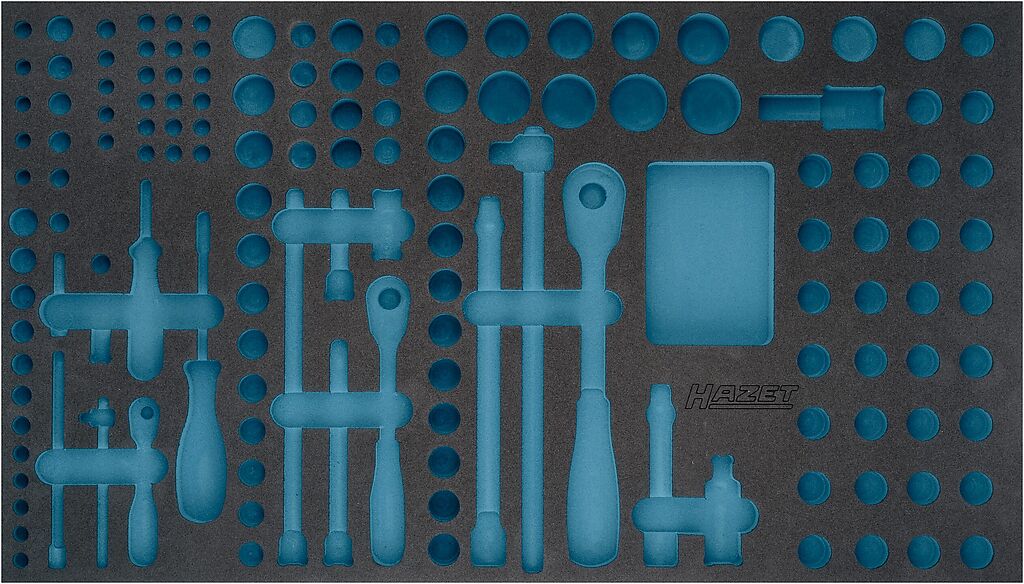 Two-component foam tool insert 701×410×38 mm (163-481L, HAZET)