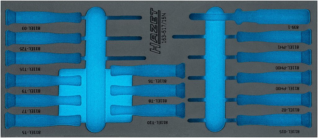 2-component soft foam insert 163-517LN, HAZET