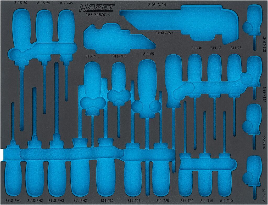 2-component soft foam insert 163-526LN, HAZET