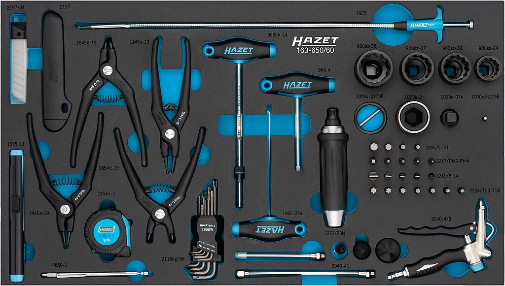Bit set, 60 pcs (163-650/60, HAZET)