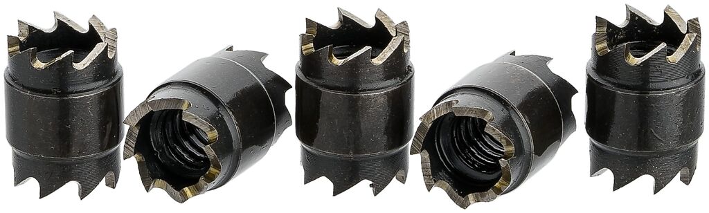 Replacement crowns for spot weld cutter 1967, 5 pcs (1967-01/5, HAZET)