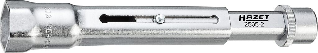 Aizdedzes sveču muciņa 20,8 mm, 3/8 collas, regulējama garuma (2505-2, HAZET)