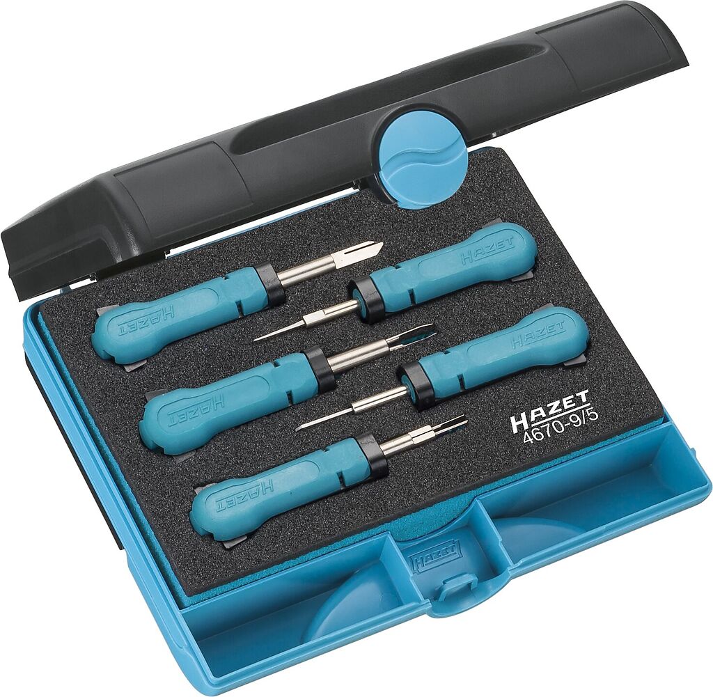 Cable release tool assortment 4670-9/5, HAZET