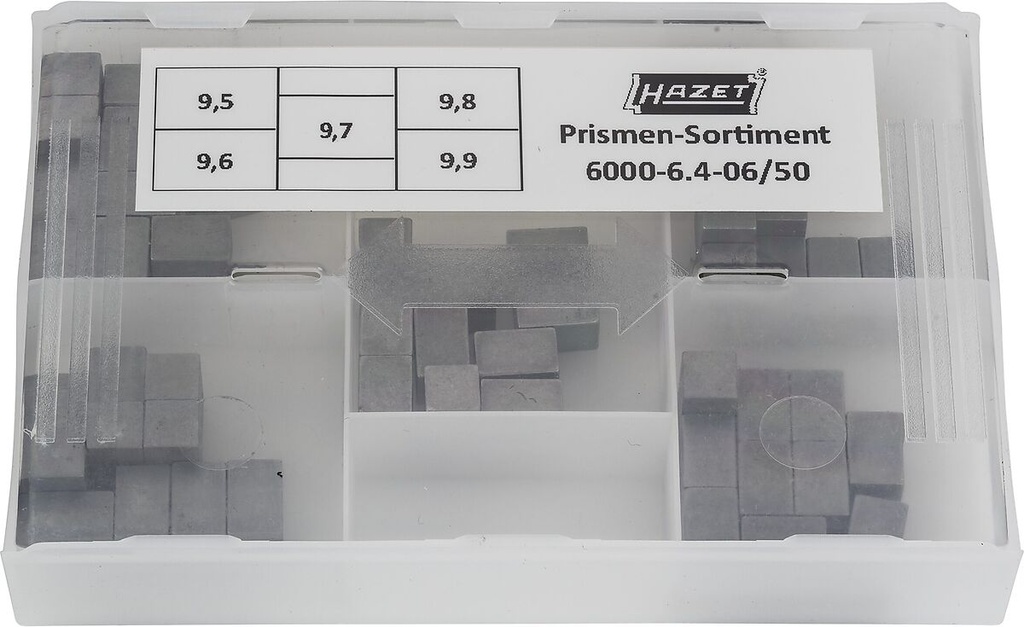 Prizmių rinkinys dinamometriniam raktui (6000-6.4-06/50, HAZET)
