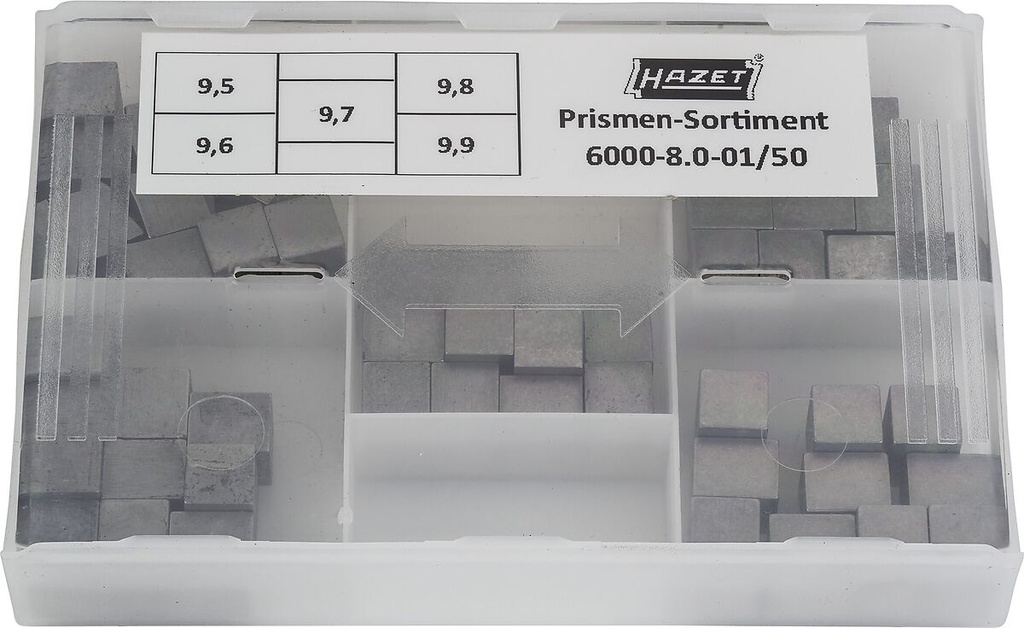 Prizmu komplekts dinamometriskajai atslēgai (6000-8.0-01/50, HAZET)