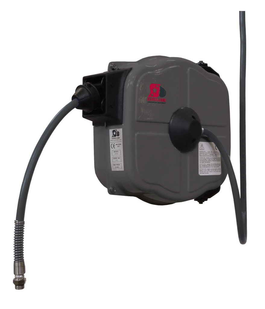 Hose Reel for Air and Water M15, 15 m × 8 mm (37830, EUROLUBE)