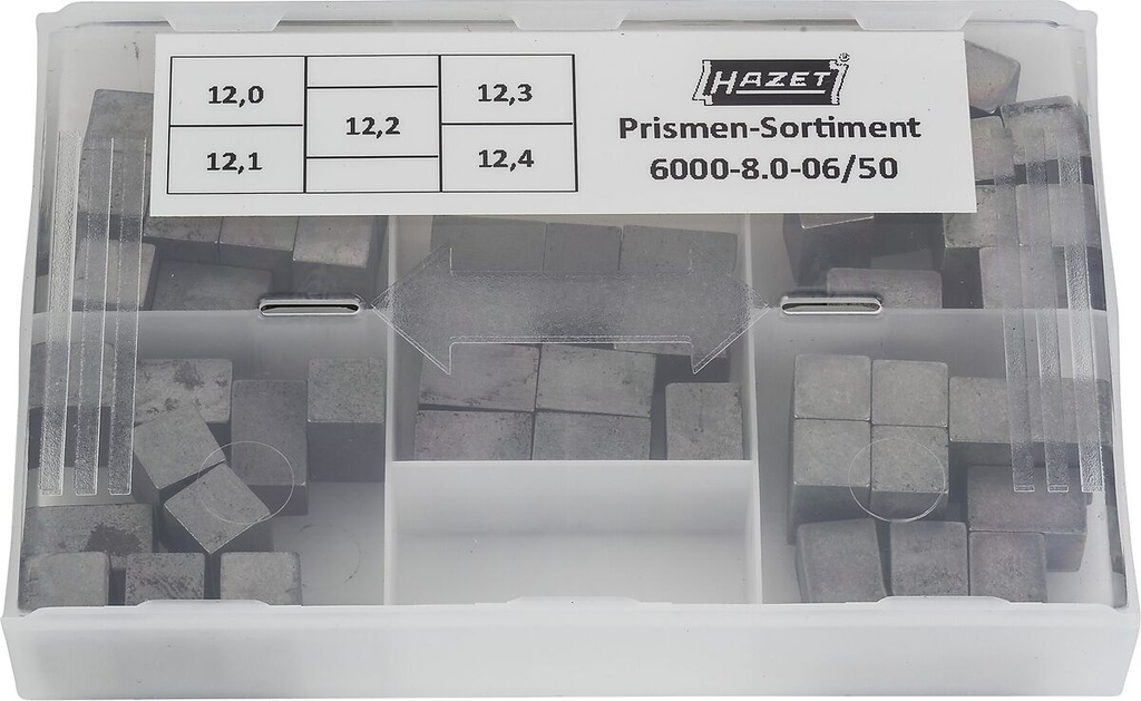 Prizmių rinkinys dinamometriniam raktui (6000-8.0-06/50, HAZET)