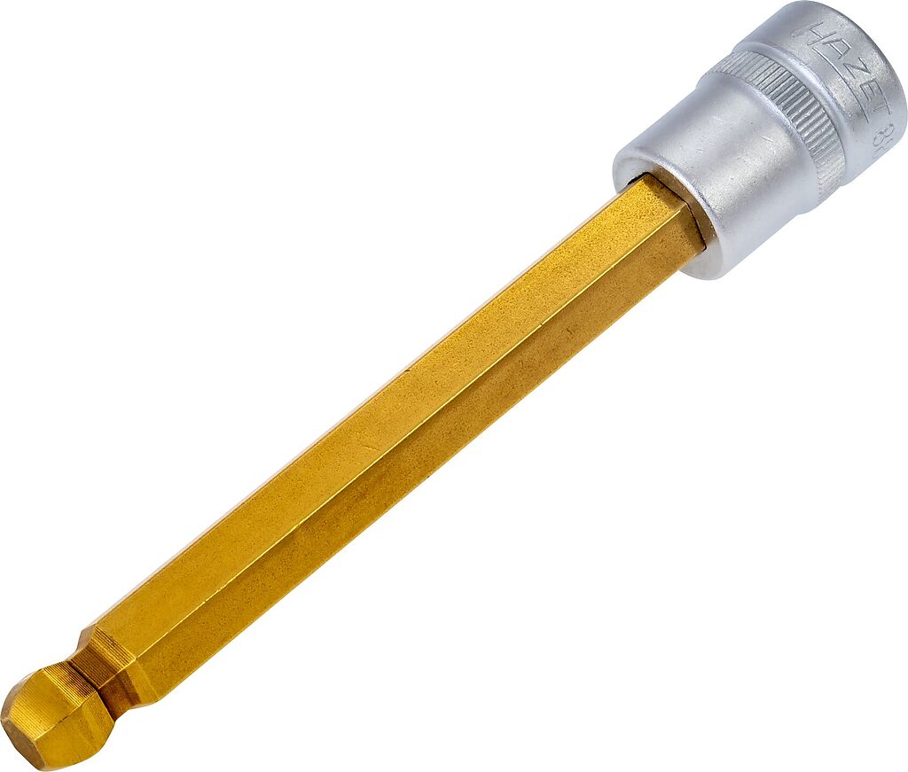 Ilga galvutė su šešiabriauniu rutuliniu antgaliu 10 mm (8801KK-10, HAZET)